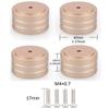 Tertullus 4 Pcs Speaker Feet Isolation 40x20mm Turntable Feet Aluminum Platform Speaker Spike Stand Floor Protectors Dampening Pad with Rubber Ring for Hi-fi Equipments view 4