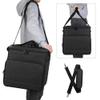 LoDrid Vinyl Record Carrying Bag with Bottom Padded Pad, Album Storage Case with 2 Detachable Dividers Holds up to 60 LP Records, for Travel and Collection, Patented Design, Bag Only, Black view 4