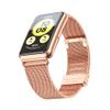 3Chome Band Strap Compatible with Huawei Watch Fit Smartwatch, Stainless Steel Bracelet Wristband Link for Huawei Watch Fit (Rose Gold) view 2