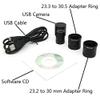 ZTBH Microscope Accessories Kit 2.0MP USB Digital Eyepiece Microscope, Mounting Size 23.2 Mm with Ring Adapters Microscope Slides view 2
