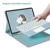 Galaxy Tab S6 Lite 10.4 '' 2020 SM-P610 SM-P615 Touch Keyboard case with Mouse Touchpad S Pen Slot Color Keyboard Ultra-Thin Detachable Wireless BT Keyboard Cover (Galaxy Tab S6 Lite, Blue) view 2