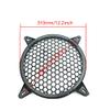 MARRTEUM 12 Inch Plastic Mesh Waffle Speaker Covers with Screws Audio Sub Woofer Grille Net Protector Cover Horn Guard Grills Decorative for DIY Home Audio and Car Speaker, Black, 1 Pack view 3