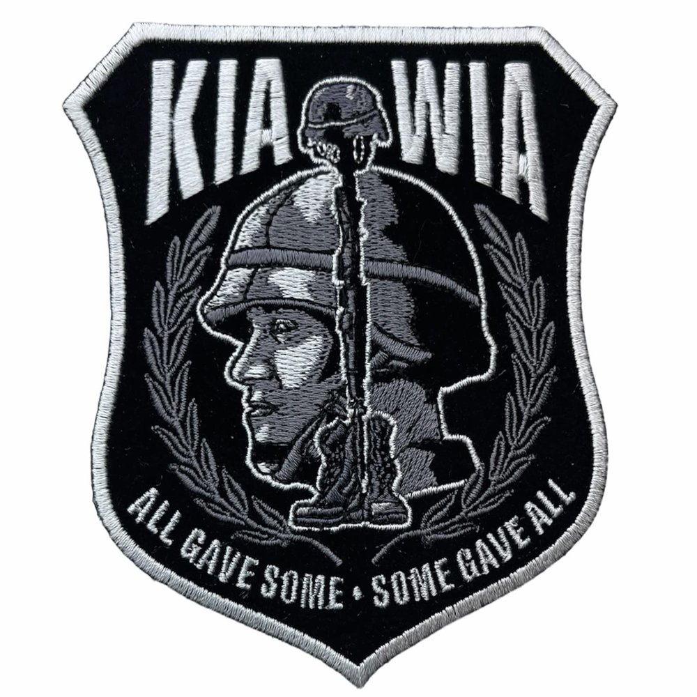 KIA-WIA Killed in Action Wounded in Action All Gave Some 4.5 inch Patch HTL7327 F5D5V