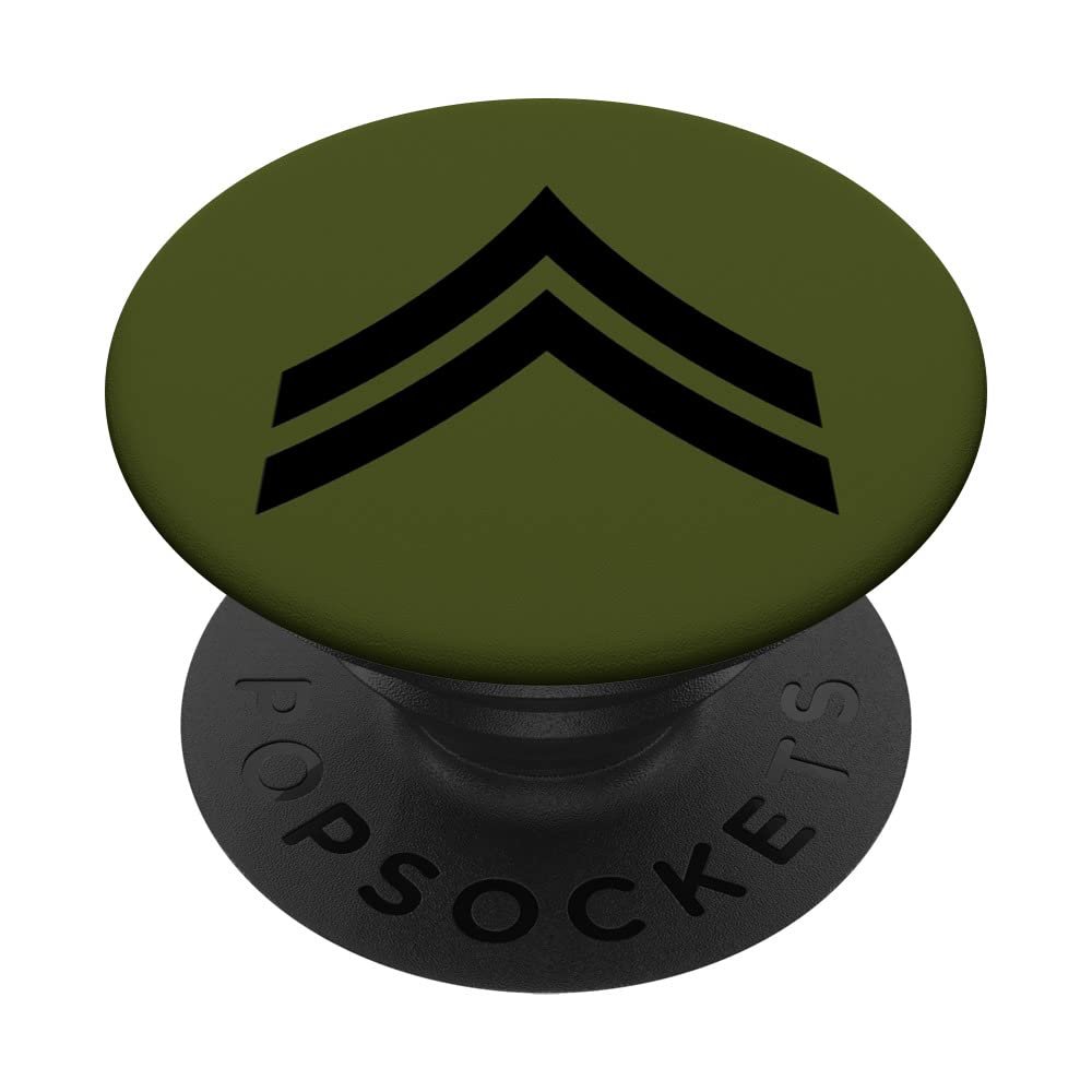ARMY CORPORAL STRIPES RANK INSIGNIA PATCH PopSockets Swappable PopGrip