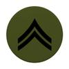ARMY CORPORAL STRIPES RANK INSIGNIA PATCH PopSockets Swappable PopGrip view 3