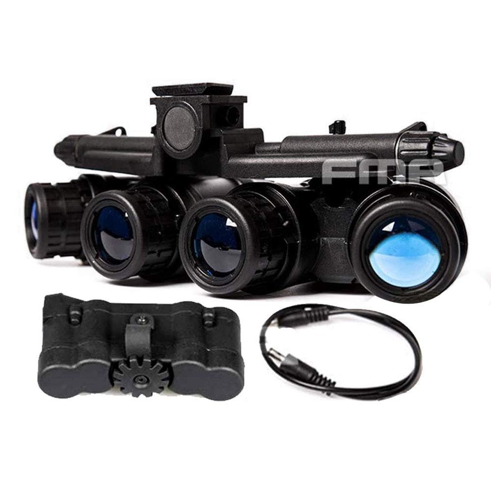 Airsoft Hunting Tactical No Function GPNVG 18 Night Vision Goggles Dummy Binoculars NVG Model Helmet Accessories for Show Night Vision Goggles Helmet Airsoft Cosplay (BK)
