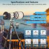 40mm Lightweight Compact Carbon Fiber Tripod with 52mm Low Profile Ball Head Kit 10-Layer Carbon Heavy Duty Travel Camera Stand Detachable Monopod with Stone Bag+ Magic Arm+ Phone Clip Max Load 30 kg view 2