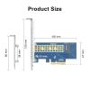 10Gtek M.2 NVMe SSD Adapter Card, PCIe 3.0 x4 Slot (M-Key), Supports NVMe Drives via Bifurcation, Requires BIOS Split Support, for Desktop & Server view 4