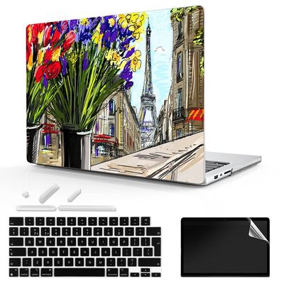 TeDaWen for MacBook Pro 16-inch Protective case 2021 model-A2485 M1 Pro/M1 Max chip and Touch ID, with Keyboard Cover, Plastic Hard Shell Protective Cover, City painting-13
