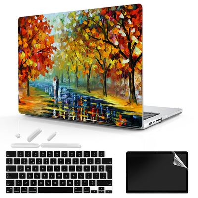 TeDaWen for MacBook Pro 16-inch Protective case 2021 model-A2485 M1 Pro/M1 Max chip and Touch ID, with Keyboard Cover, Plastic Hard Shell Protective Cover, Painting-8