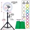 Marl Great Studio Creator 2: Video Maker Kit-Multicolor Ring Light, White view 2