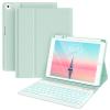 Keyboard case for iPad 5th/6th Generation 2017/2018, 9.7 Inch iPad Air 2 Case with Keyboard, Removable Wireless Backlit Keyboard Detachable, Folio Smart Cover, Tablet Case with Pencil Holder(Green)