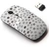 2.4G Wireless Mouse with Cute Pattern Design for All Laptops and Desktops with Nano Receiver - Floral Doodle Style view 1