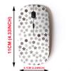 2.4G Wireless Mouse with Cute Pattern Design for All Laptops and Desktops with Nano Receiver - Floral Doodle Style view 2