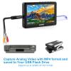Video to Digital Converter, 4.3" AV Video Capture Box/Video Player, Record Video from VHS, HI8, Camcorder, Set Top Box or Any Source, Analog Video to Digital Converter, Built-in Stereo Speakers Mic-in view 4
