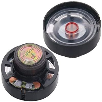 Auniwaig Metal Shell Round Internal Magnet Speaker, Magnet Mini Loudspeaker, DIY Magnetic Speaker 0.25W 8 Ohm Internal Magnet Loudspeaker, Replacement Loudspeaker, 29mm Diameter 10Pcs