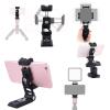 IFOOTAGE Phone Tripod Mount, Smartphone Tripod Adapter with 38mm/50mm Base Plate Adapter for Video Live Stream Vlog TikTok Selfie - Black view 1
