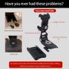 IFOOTAGE Phone Tripod Mount, Smartphone Tripod Adapter with 38mm/50mm Base Plate Adapter for Video Live Stream Vlog TikTok Selfie - Black view 2