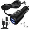 Dash Cam Charger 2023 Upgraded USB-C Car Charger with Dual USB Port Compatible with, Rexing, Byakov, AKASO, Crosstour, Trekpow, Pruveeo, OldShark, Garmin and Most Other Dash Cam (11.5ft) view 1