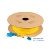 SpeedyFiberTX 12-Pack 8 Meter LC/U to SC/U Fiber Patch Cable, Corning SMF-28 Singlemode 9/125um Ultra Optical Fiber, OS1/OS2 Compatible, Duplex Yellow Riser OFNR Cable Jacket view 4