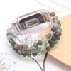 C&L Accessories Compatible with Fitbit Charge 5/Charge 6 Bands, Natural Gemstone Beaded Handmade Adjustable Bracelet Replacement Bands for Women (Indian Agate) view 4