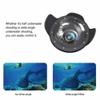 SeaFrogs WA006-A Optical Acrylic 40M/130FT 8" inch Wide Angle Dome Port Fisheye Wide-Angle Lens for Waterproof Camera Case (?90mm L106mm) view 4