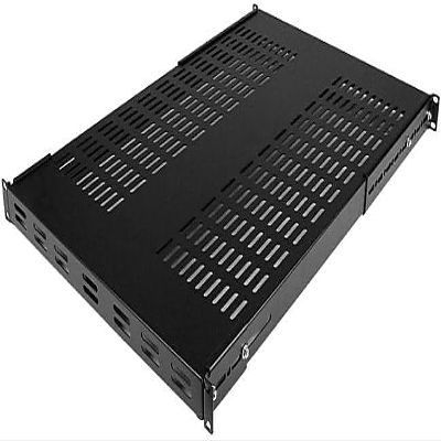 StarTech.com 1U Adj Depth Vent Rack Mount Shelf-Heavy D Fixed Server Shelf-250lbs