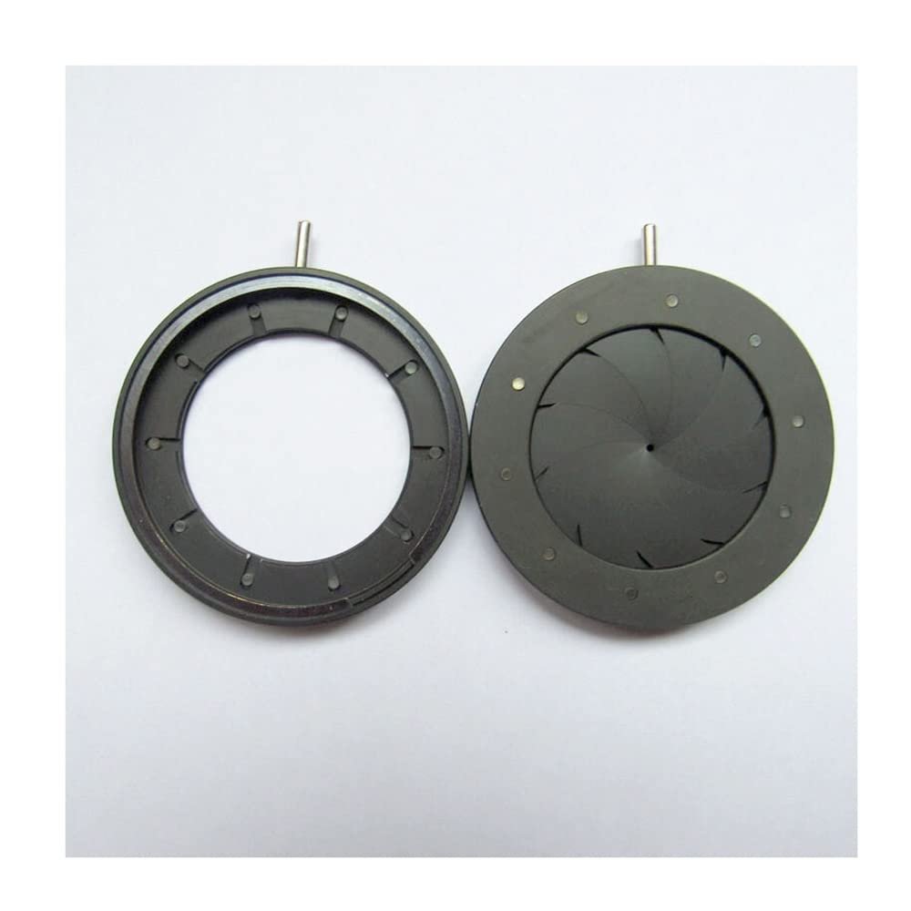 ZTBH Microscope Accessories Kit 1 PC 1-29mm Aperture Mechanical Iris Camera Microscope Optical Module, Adjustable Iris Diaphragm Microscope Slides