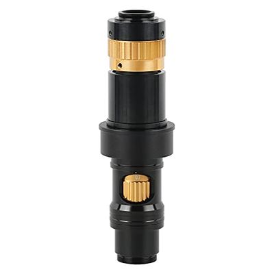 Microscope Accessories 2021 200X Big Depth of Field Continuous Zoom Variable Video Microscope Camera C Mount Lens for LCD LED Inspection Measurement