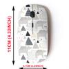 2.4G Wireless Mouse with Cute Pattern Design for All Laptops and Desktops with Nano Receiver - Childish Polar Bear view 2