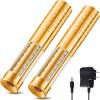 Civaner Upgrade LED Bottle Service Lights,Gold, White Light,2 Pcs view 1