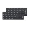 2 PCS/Pack Universal English Matte Keyboard Alphabet Stickers, Black Background and White Large Lettering Replacement Stickers for PC Computer Laptop Desktop Keyboard Stickers - English view 1