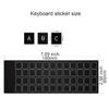 2 PCS/Pack Universal English Matte Keyboard Alphabet Stickers, Black Background and White Large Lettering Replacement Stickers for PC Computer Laptop Desktop Keyboard Stickers - English view 2