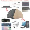 2 PCS/Pack Universal English Matte Keyboard Alphabet Stickers, Black Background and White Large Lettering Replacement Stickers for PC Computer Laptop Desktop Keyboard Stickers - English view 3