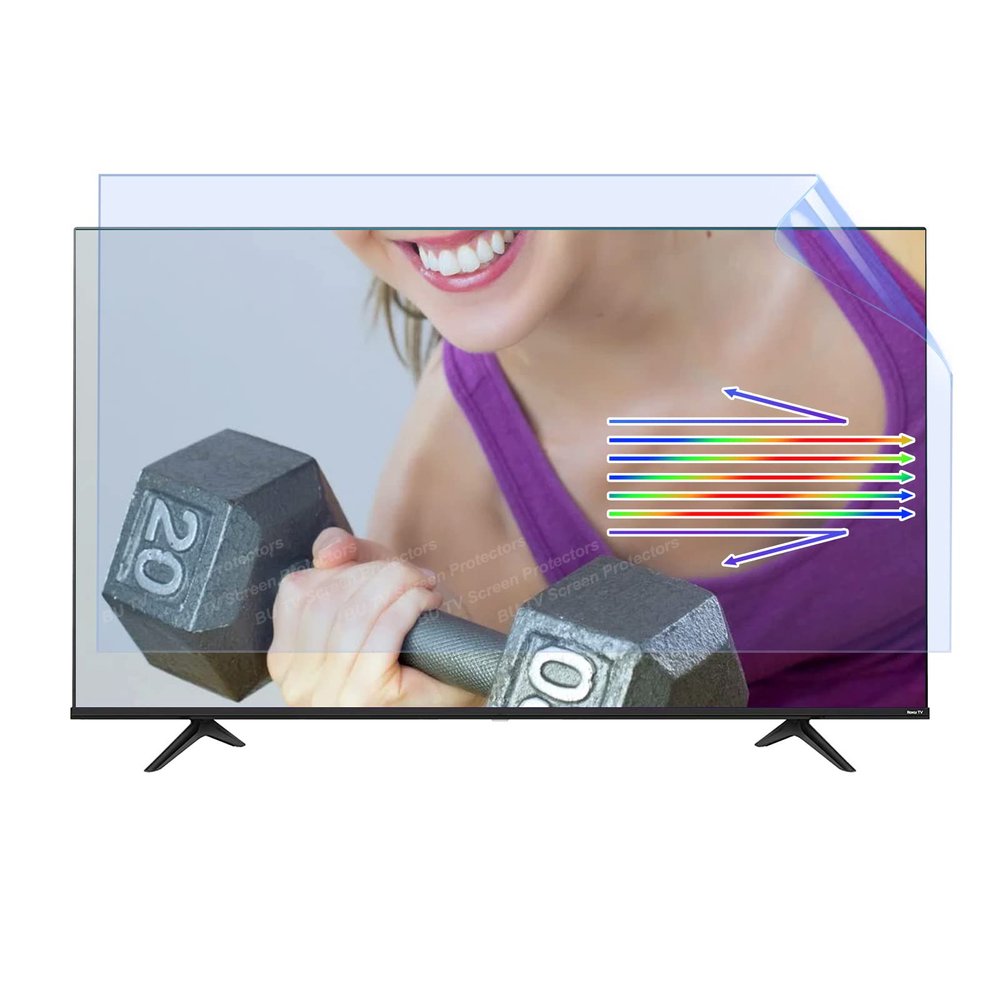 Anti Glare TV Screen Protector Filter, Anti Blue Light Filter for TV Screen - No Fingerprints,42" 917 * 516