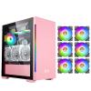 BBNB Gaming Case, Mid - Tower PC Gaming Case M-ATX/ITX - Front I/O USB 3.0 Port - Tempered Glass Side Panell - 6 Fan Position -Color Fan (Size : 6fans) view 1