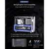 BBNB Gaming Case, Mid - Tower PC Gaming Case M-ATX/ITX - Front I/O USB 3.0 Port - Tempered Glass Side Panel - Your Unique Computer Case view 4
