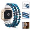 C&L Accessories Bracelet Compatible with Fitbit Versa 3/Fitbit Versa 4/Fitbit Sense 2/Fitbit Sense Bands for Women, Beaded Adjustable Gemstone Replacement Wristband Straps (Blue Tiger Eye) view 3
