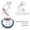 C&L Accessories Bracelet Compatible with Fitbit Versa 3/Fitbit Versa 4/Fitbit Sense 2/Fitbit Sense Bands for Women, Beaded Adjustable Gemstone Replacement Wristband Straps (Blue Tiger Eye) view 4