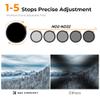 K&F CONCEPT 72mm Black Diffusion 1/4 Effect & Variable ND2-ND32 ND Filter 2-in-1 for Camera Lens with 28 Multi-Layer Coatings (Nano-X Series) view 2