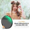 K&F CONCEPT 72mm Black Diffusion 1/4 Effect & Variable ND2-ND32 ND Filter 2-in-1 for Camera Lens with 28 Multi-Layer Coatings (Nano-X Series) view 3