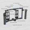Nitze Universal Directors Monitor Cage with Two Cheese Plates, Carbon Fiber Handles and Rods for Any Monitor up to 10" - JSQ-003 view 2