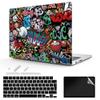 TeDaWen for MacBook Pro 16-inch Protective case 2021 model-A2485 M1 Pro/M1 Max chip and Touch ID, with Keyboard Cover, Plastic Hard Shell Protective Cover, Graffiti-2 view 1