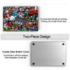TeDaWen for MacBook Pro 16-inch Protective case 2021 model-A2485 M1 Pro/M1 Max chip and Touch ID, with Keyboard Cover, Plastic Hard Shell Protective Cover, Graffiti-2 view 2