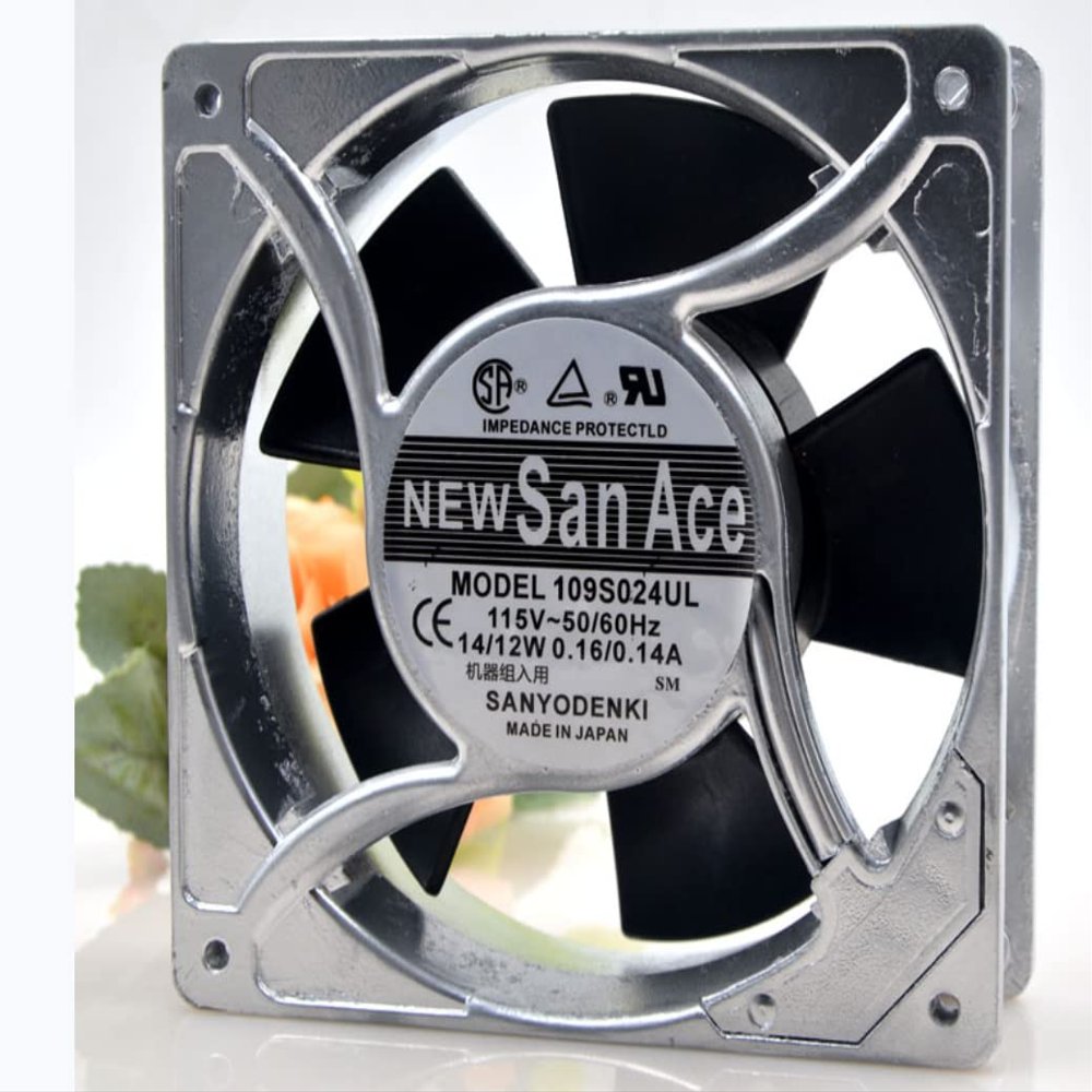 109S024UL 120x120x38mm 115V 0.16/0.14A 14/12W Cooling Fan