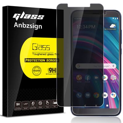 Anbzsign [2 Pack BLU View 3 (2021) Privacy Screen Protector, Anti-Spy 9H Hardness Tempered Glass.