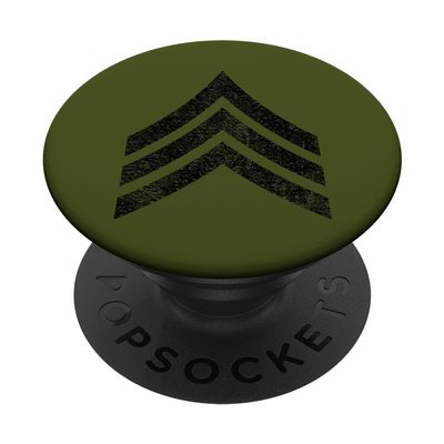ARMY SERGEANT STRIPES SARGE RANK INSIGNIA PopSockets Adhesive PopGrip
