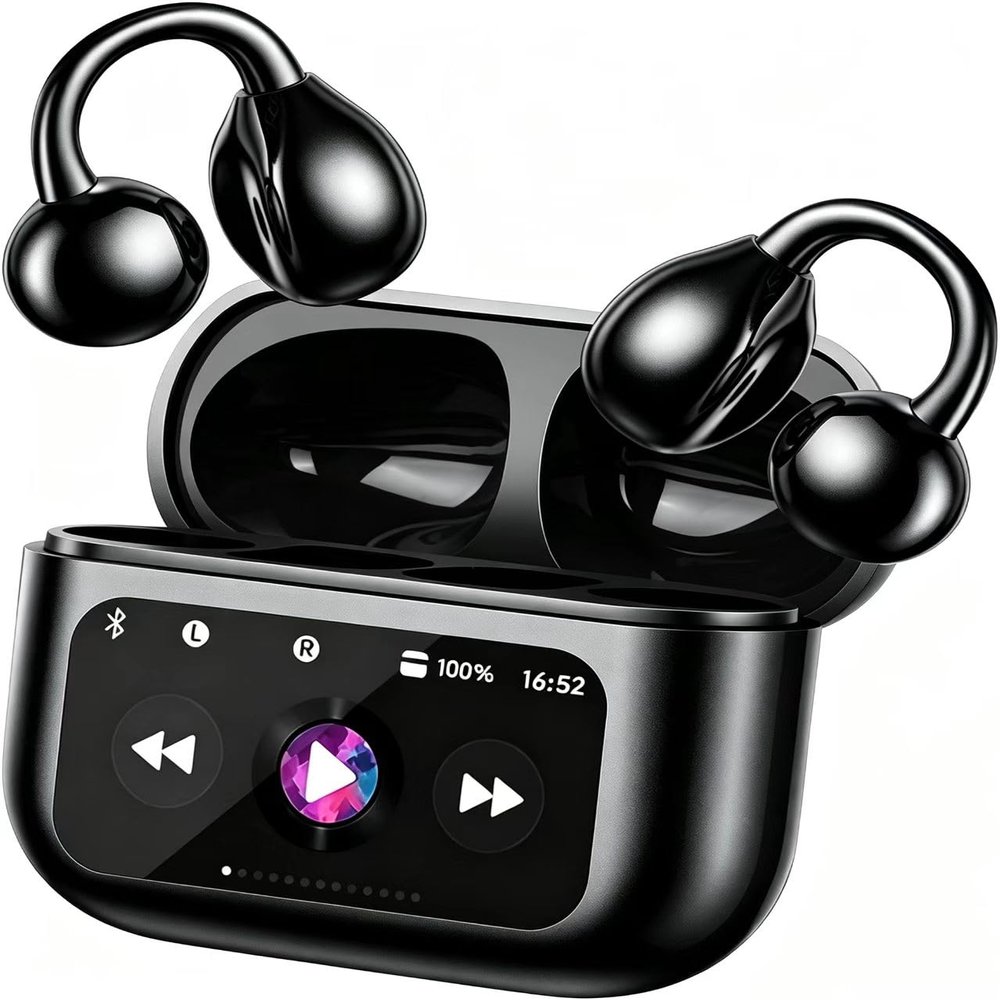 TANFESO Wireless Earbuds, Bluetooth 5.0 Earbuds Noise Cancelling Wireless Headphones, Deep Bass with Type C Charging Case IPX7 Waterproof Built-in Mic Headset for iPhone & Android