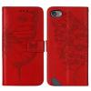 Asdsinfor iPod Touch 7/ iPod Touch 6/iPod Touch 5 Wallet Case,with Credit Card Holder, for Women & Men,with Stand PU Leather Magnetic Closure Case for iPod Touch 7 Butterfly Red YB view 3