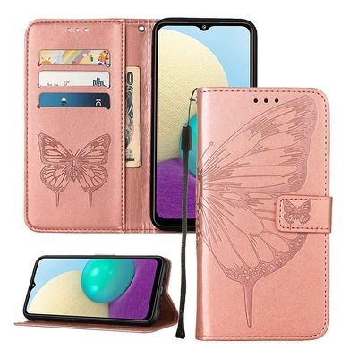 Asdsinfor iPod Touch 7/ iPod Touch 6/iPod Touch 5 Wallet Case,with Credit Card Holder, for Women & Men,with Stand PU Leather Magnetic Closure Case for iPod Touch 7 Butterfly Rose Gold YB